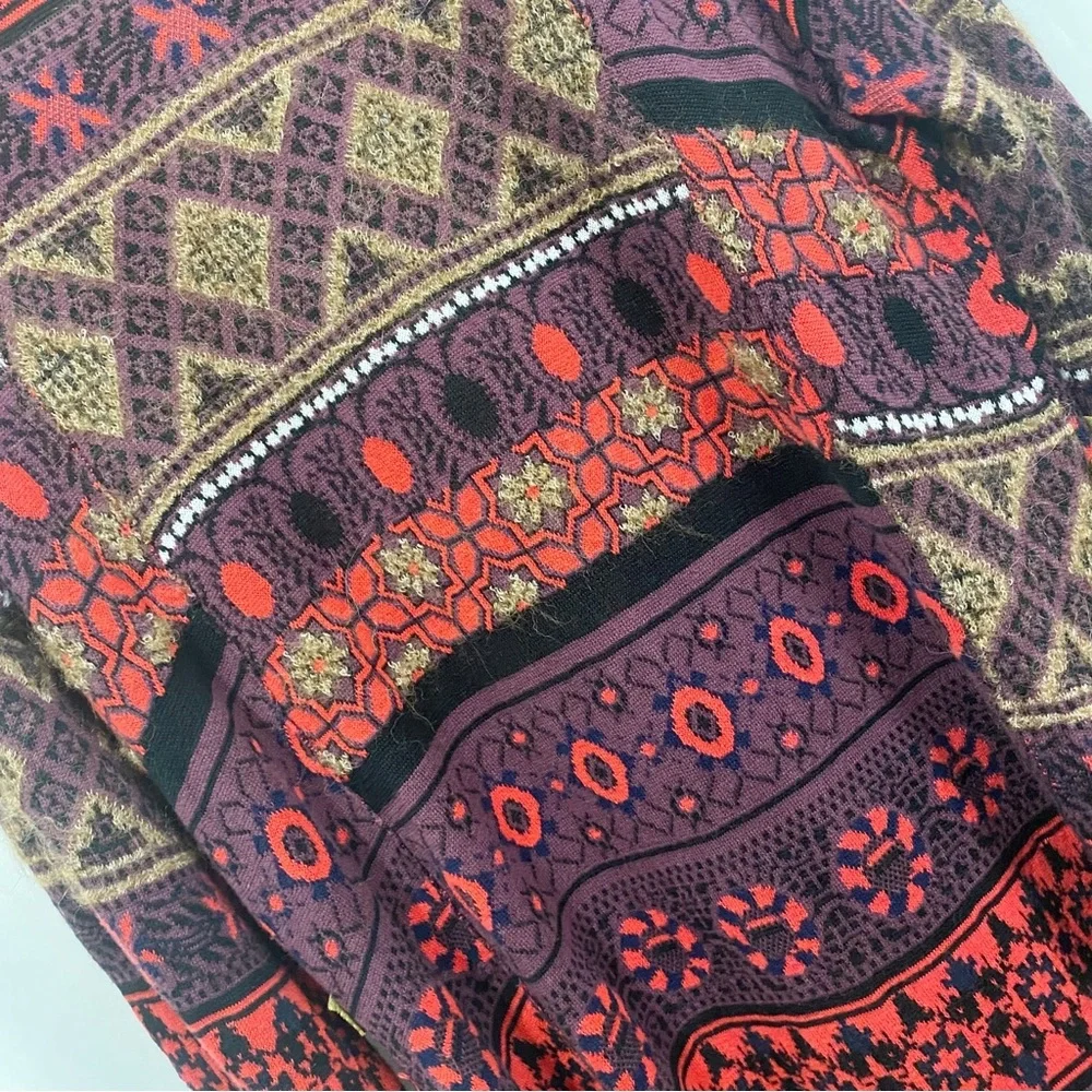 Free People World Traveler Boho Alpaca Blend Pullover Tunic Sweater - Picture 10 of 13